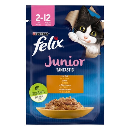 PURINA® FELIX® Fantastic JUNIOR за малки котенца с Пиле в желе