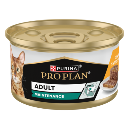 PURINA ® PRO PLAN ® Adult, за котки в зряла възраст, с високо съдържание на пиле, 85g 