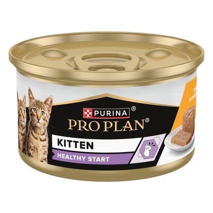 PURINA ® PRO PLAN ® Kitten HEALTHY START, за малки котенца, с високо съдържание на пиле, 85g