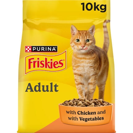 Friskies® Adult Суха храна за котки с пиле и зеленчуци