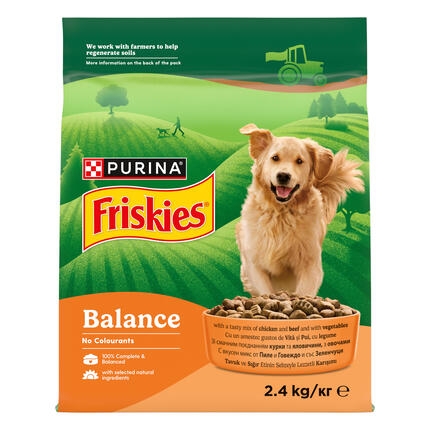 Friskies Dog Balance Chicken, Beef & Veg 2.4kg