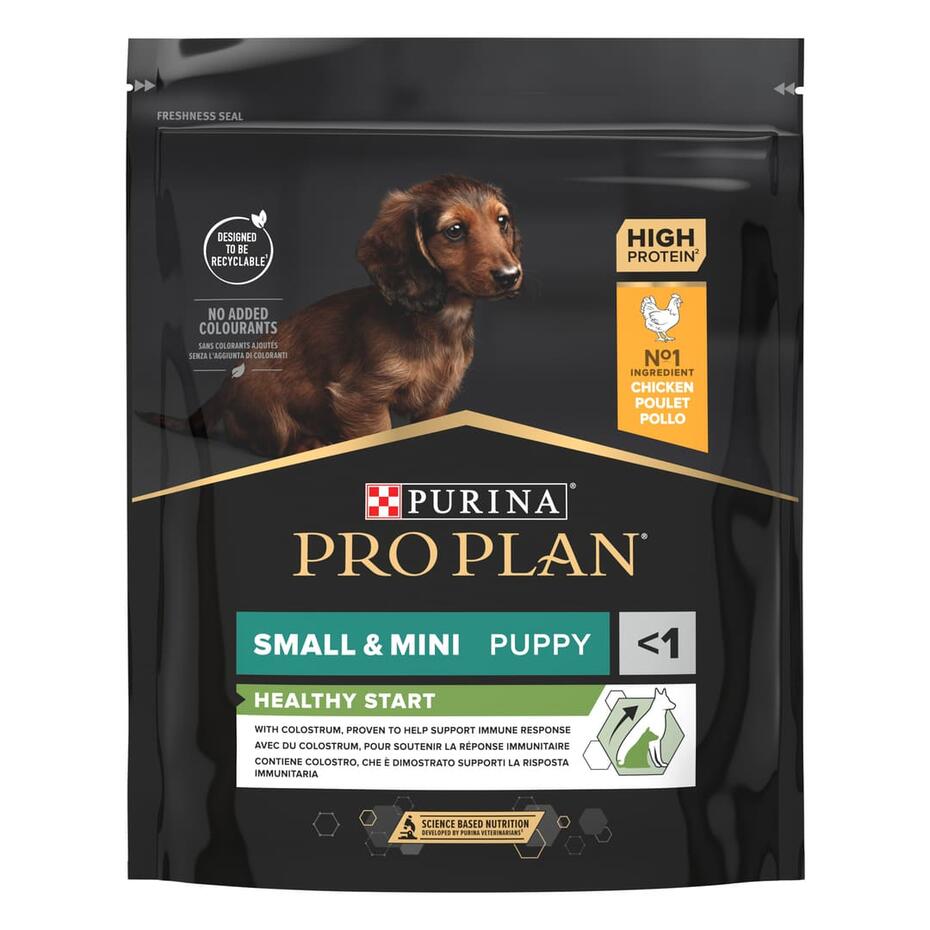 PURINA® PRO PLAN® Small & Mini Puppy HEALTHY START за малки кученца от дребни и мини породи, суха храна, с високо съдържание