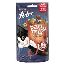 PURINA® FELIX® PARTY MIX Mixed Grill с говеждо месо, пилешко месо, сьомга, награди за котки