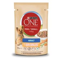PURINA ONE MINI Adult, с пилешко месо с морков, мокра храна за кучета