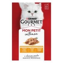 GOURMET MON PETIT с пилешко месо, патешко месо, пуешко месо в сос, мокра храна за котки