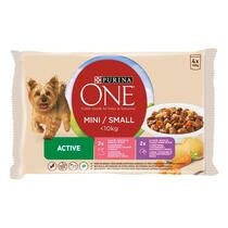 PURINA ONE MINI Active, говеждо месо и картофи, мокра храна за кучета