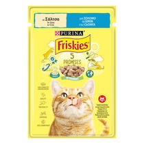 PURINA®FRISKIES® Adult, със сьомга в сос, мокра храна за котки