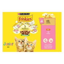PURINA®FRISKIES® Junior, с пилешко месо сос, мокра храна за котки