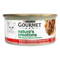 PURINA® GOURMET® Nature's Creations, с говеждо месо, грахс морков, мокра храна за котки