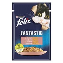 PURINA® FELIX® Fantastic, със сьомга в желе, мокра храна за котки