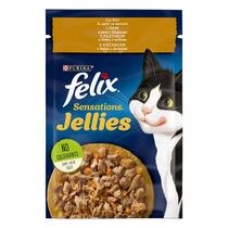 PURINA® FELIX® Sensations, с пилешко месо с морков в желе, мокра храна за котки