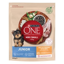 PURINA ONE MINI Dog Junior, с пилешко месо и ориз, 800г