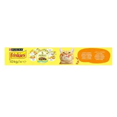 PURINA®FRISKIES® Adult, с пилешко месо и зеленчуци, суха храна за котки