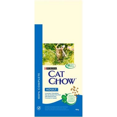 PURINA CAT CHOW Adult, със сьомга, суха храна за котки