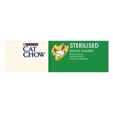 PURINA CAT CHOW Sterilised, с пилешко месо, суха храна за котки