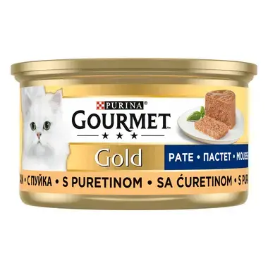PURINA® GOURMET® GOLD, Пастет с пуешко месо, мокра храна за котки