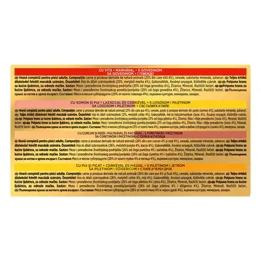 PURINA® GOURMET® GOLD Пастет, с говеждо/пуешко месо/черен дроб/тон, смесен пакет, мокра храна за котки