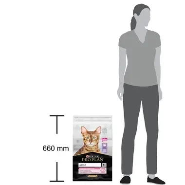 PURINA ® PRO PLAN ® Adult 1+ DELICATE DIGESTION, богата пуешко месо, суха храна за котки