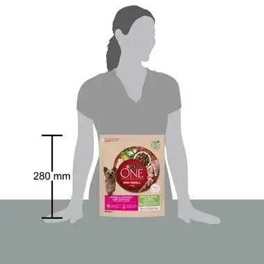 7613034146762 PURINA ONE MINI контрол на теглото, с пуешко месо и ориз, суха храна за кучета