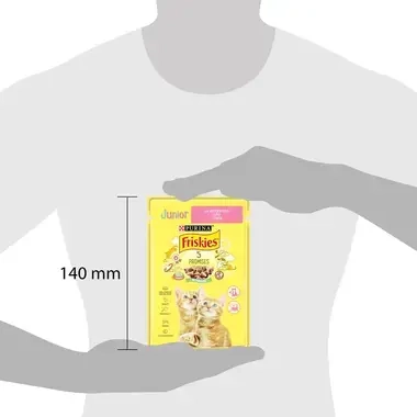 PURINA®FRISKIES® Junior, с пилешко месо в сос, мокра храна за котки