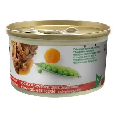 PURINA® GOURMET® Nature's Creations, с говеждо месо, грахс морков, мокра храна за котки