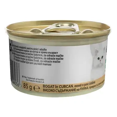 PURINA® GOURMET® Nature's Creations, с пуешко месо, пащърнак и спанак, 85 г, мокра храна за котки