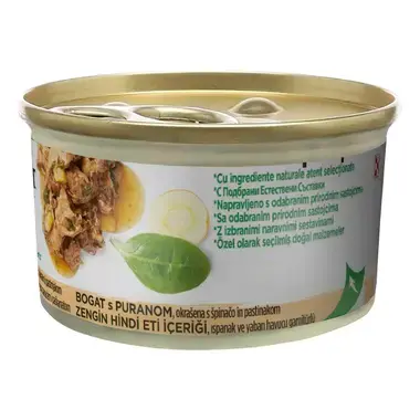 PURINA® GOURMET® Nature's Creations, с пуешко месо, пащърнак и спанак, 85 г, мокра храна за котки