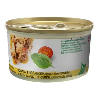 PURINA® GOURMET® Nature's Creations, с пилешко месо, спанак и домати