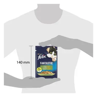 PURINA® FELIX® Fantastic, със заешко месо в желе, мокра храна за котки