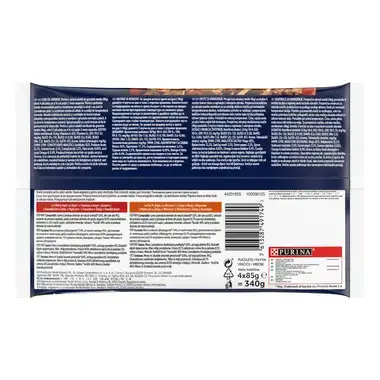 PURINA® FELIX® Sensations, с говеждо месо с домати/пилешко месо с морков в желе, мокра храна за котки