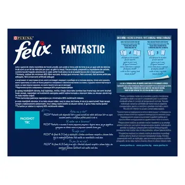 PURINA® FELIX® Fantastic, с пилешко /говеждо/заешко месо/агнешко месо в желе, смесен пакет, мокра храна за котки