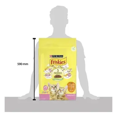 PURINA®FRISKIES® за малки котенца с Пиле и Пуйка,суха храна, 10kg