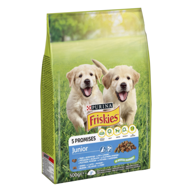 PURINA® FRISKIES® Junior  за малки кученца, Пиле, Мляко, Зеленчуци