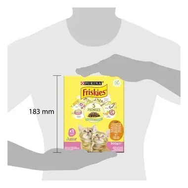 PURINA®FRISKIES® за малки котенца с Пиле и Пуйка ,суха храна, 300g