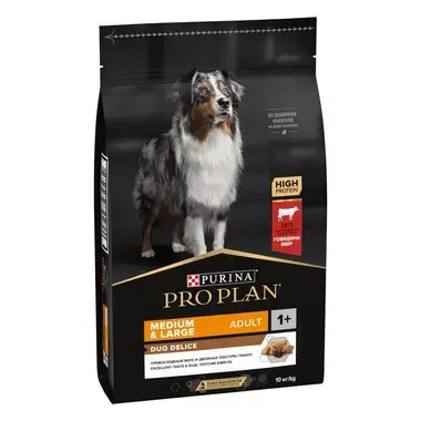 PURINA® PRO PLAN® Duo Delice Medium & Large Adult за кучета в зряла възраст от средни и големи породи