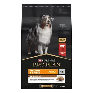 PURINA® PRO PLAN® Duo Delice Medium & Large Adult за кучета в зряла възраст от средни и големи породи
