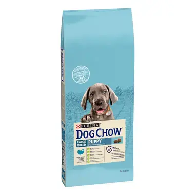 Purina® Dog Chow® Large Breed Puppy с Пуйка, суха храна за кучета, чувал