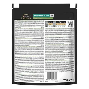 PURINA® PRO PLAN® Small & Mini Puppy HEALTHY START за малки кученца от дребни и мини породи, суха храна, с високо съдържание