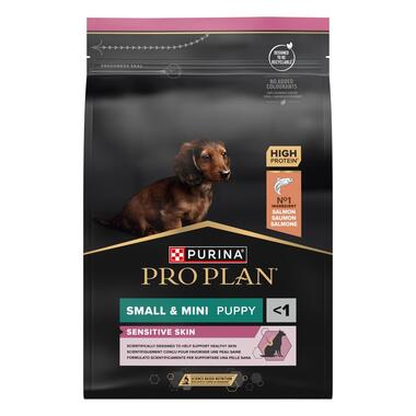 PURINA® PRO PLAN® Dog Small&Mini Puppy Sensitive Skin за малки кученца от малки и дребни породи с чувствителна кожа
