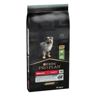 PURINA® PRO PLAN® Dog Medium Puppy Sensitive Digestion за малки кученца от средни породи, суха храна