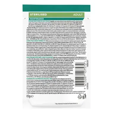 PURINA® PRO PLAN® STERILISED, за кастрирани котки в зряла възраст, с пиле, пауч
