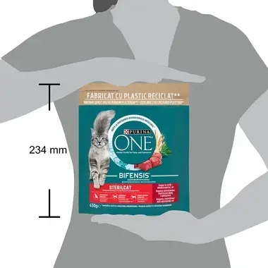 Purina ONE Adult Sterilcat, с говеждо месо и пшеница, суха храна за котки