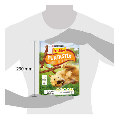PURINA® FRISKIES® Dog Funtastix Лакомство за кучета в зряла възраст, Бекон и сирене , 180g