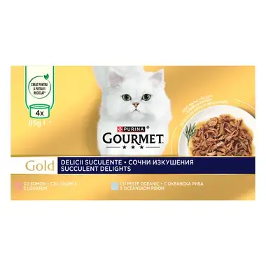 кутия пастет gourmet gold рибен микс 4х85гр