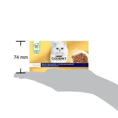 опаковка gourmet gold пастет с рибен микс