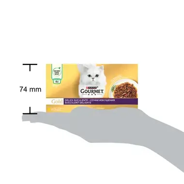 опаковка gourmet gold пастет с говеждо и пиле
