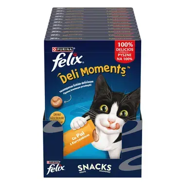 FELIX® Deli Moments™ вкусно, течно лакомство за котки с Пиле 4x10g сашета