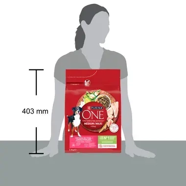 PURINA ONE® Mini Dog Weight Control, суха храна за кучета от средни и големи породи <10кг, в зряла възраст с Пуйка 4x2.5kg