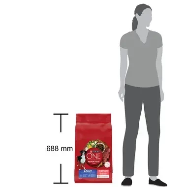 ONE Medium Maxi, суха храна за кучета от средни и големи породи <10кг, в зряла възраст с говеждо и ориз 7kg