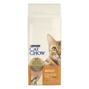 PURINA® CAT CHOW® ADULT, за котки в зряла възраст, Сьомга, 15kg